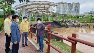 맹정호 서산시장, '폭우 피해 복구에 총력'